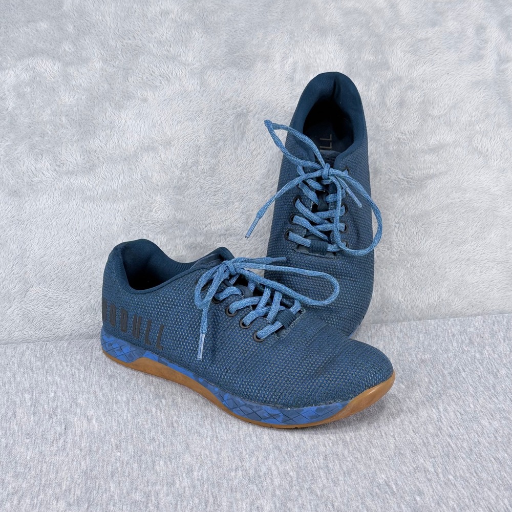 NOBULL Outwork SuperFabric Shoes Mens 8 Athletic Blue Gum Sole Cross Trainers